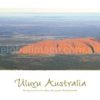 Image of Uluru (Ayers Rock) An aerial view in the centre of Australia...