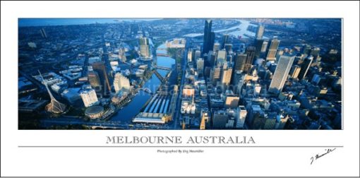 Melbourne Australia Vintage Poster