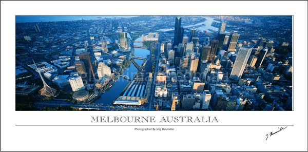 Melbourne Australia Vintage Poster