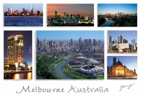 Melbourne Australia Postcard