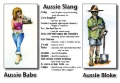Aussie Slang Postcard