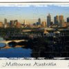 Melbourne Australia Puzzel Postcard JSC158 A wonderful morning on the Yarra River.  This is overlooking Melbourne from the east...