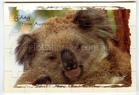 G'Day from Australia Koala Jigsaw Card