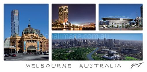 Melbourne Australia Postcard Flinders Street Station,