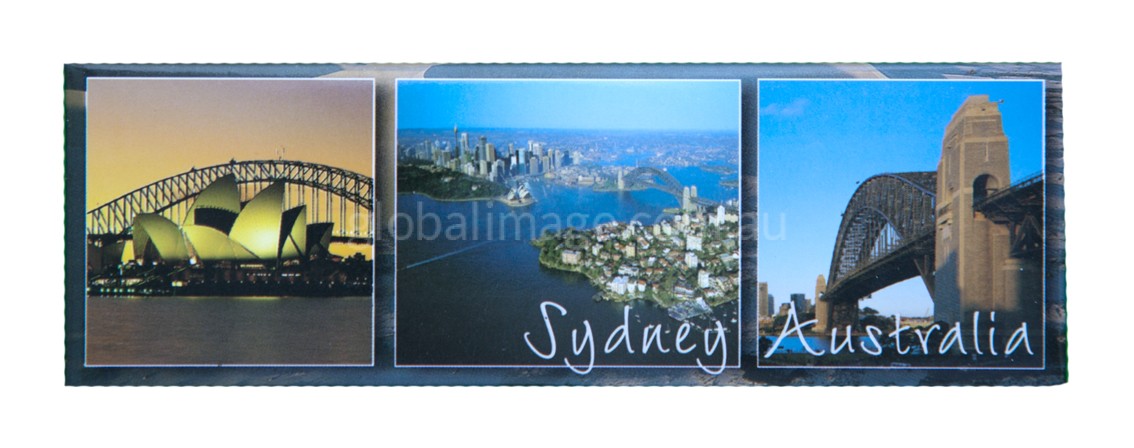 Sydney Australia 3 Picture View Fridge Magnet