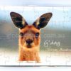 Jigsaw Postcard Magnet G'Day From Australia of a Kangaroo Head...
