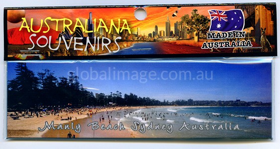 Metal backed Magnet of Manly Beach Sydney Australia , New South Wales.